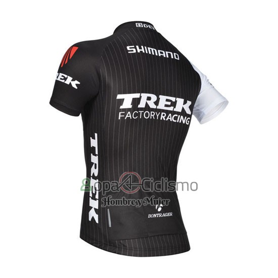 Trek Factory Racing Ropa Ciclismo Culotte Corto 2014 Mangas Cortas Negro y Blanco